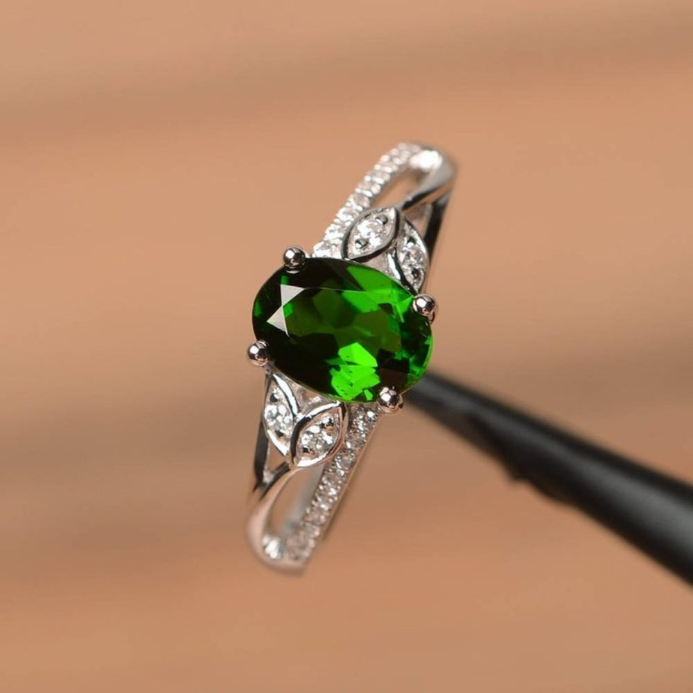 💎Refine Oval Pure Zircon Romantic Silver Elegant Rings for Women, PD593